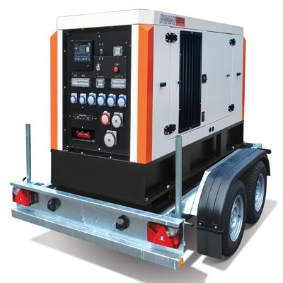 30kVA Road Tow Diesel Generator Hire Bovey-Tracey